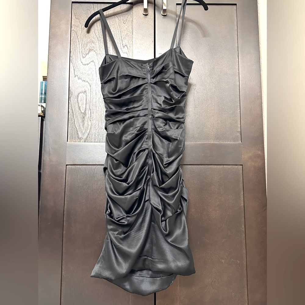 Dolce & Gabbana silk ruched mini dress size 42